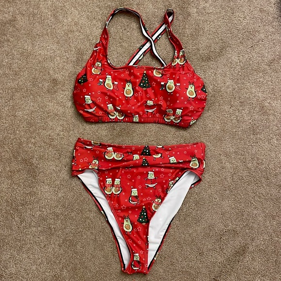 Avocado Christmas Bikini - Picture 1 of 7